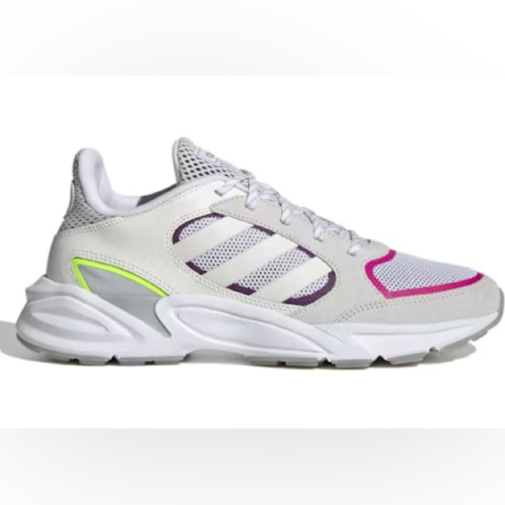 NWOB ADIDAS 90s Valasion White Grey Women's Sneaker Athletic Running Shoe Sz 9.5 - Picture 10 of 10